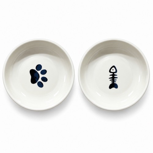 Keramik futternapf katze - 2x,