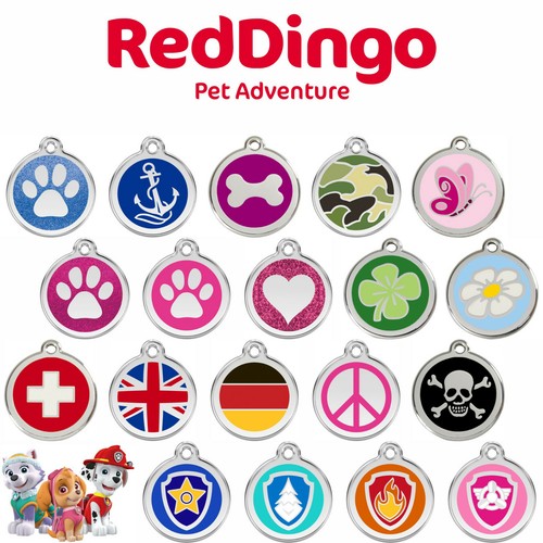 Red dingo hundemarke mit - red,