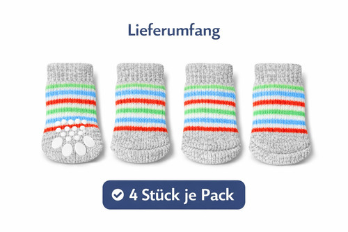 Anti rutsch hundesocken - hundesocken, &