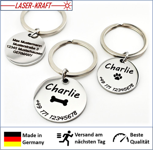 Hundemarke mit gravur 1 - mit,